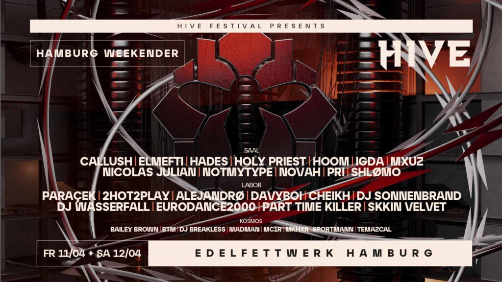 Hive 2 Night Techno Event Hamburg, Deutschland