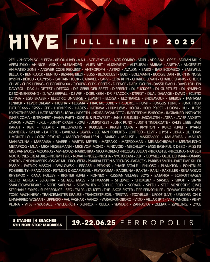 HIVE Full LineUp